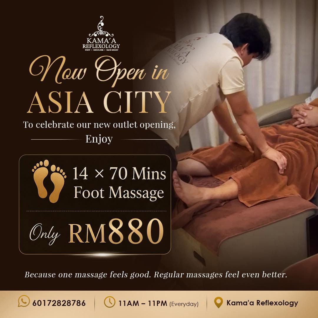 14 x Foot Massage (70 mins) Package RM880